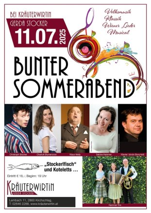 Bunter Sommerabend, © ©Stadtgemeinde Kirchschlag